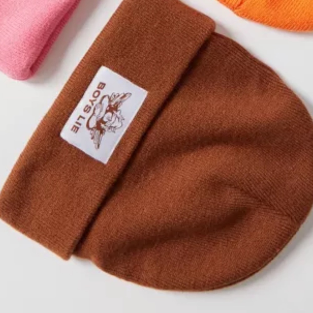 Boys Lie chocolate brown beanie